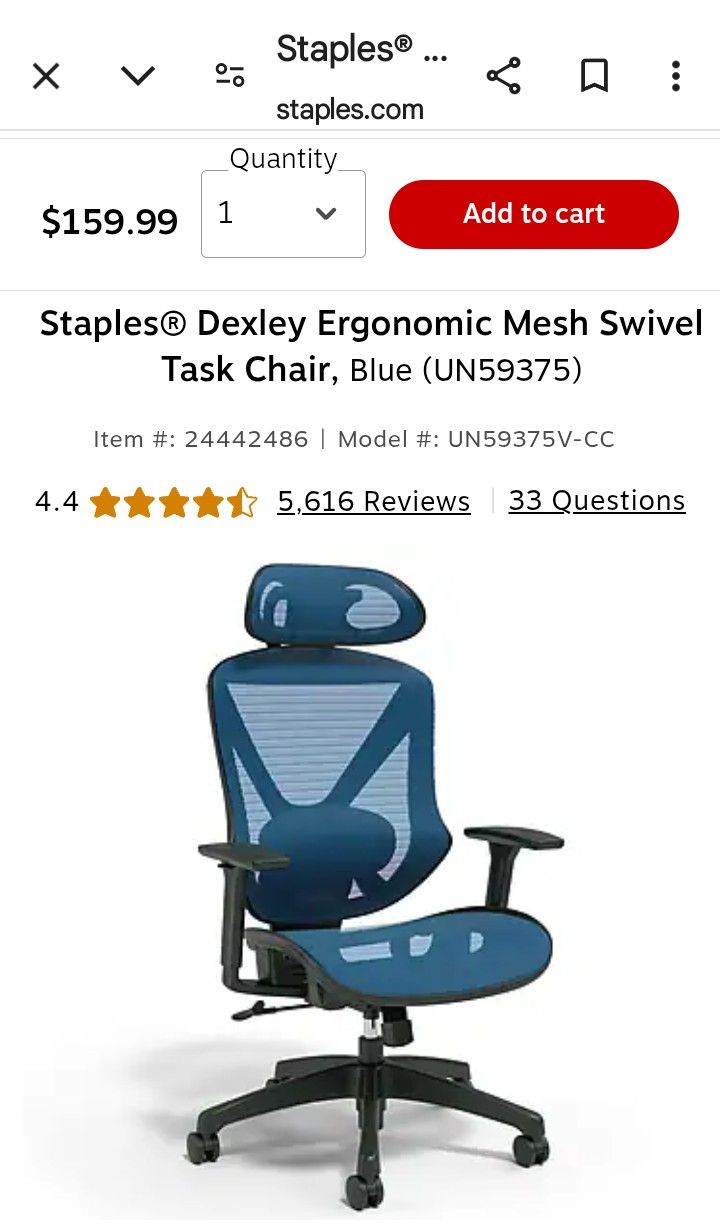 Dexley Rolling Task Chair
