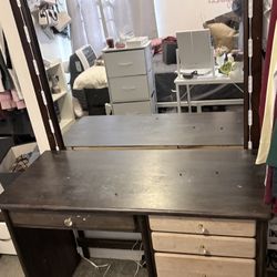 Desk And Mirror
