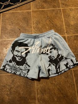 Asaali Jean Company Graphic Shorts
