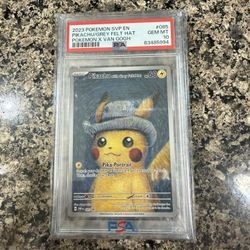Pokemon X Van Gogh Pikachu PSA 10