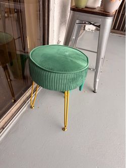 Suede stool