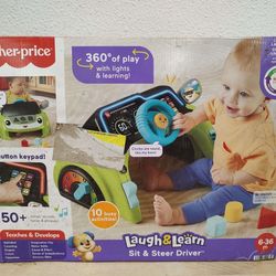 FISHER-PRICE Laugh & Learn Sit & Steer Driver Toy For Babies (6 - 36m)