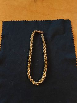 14k diamond cut bracelet