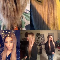 Hair extensions from 18 to 22”