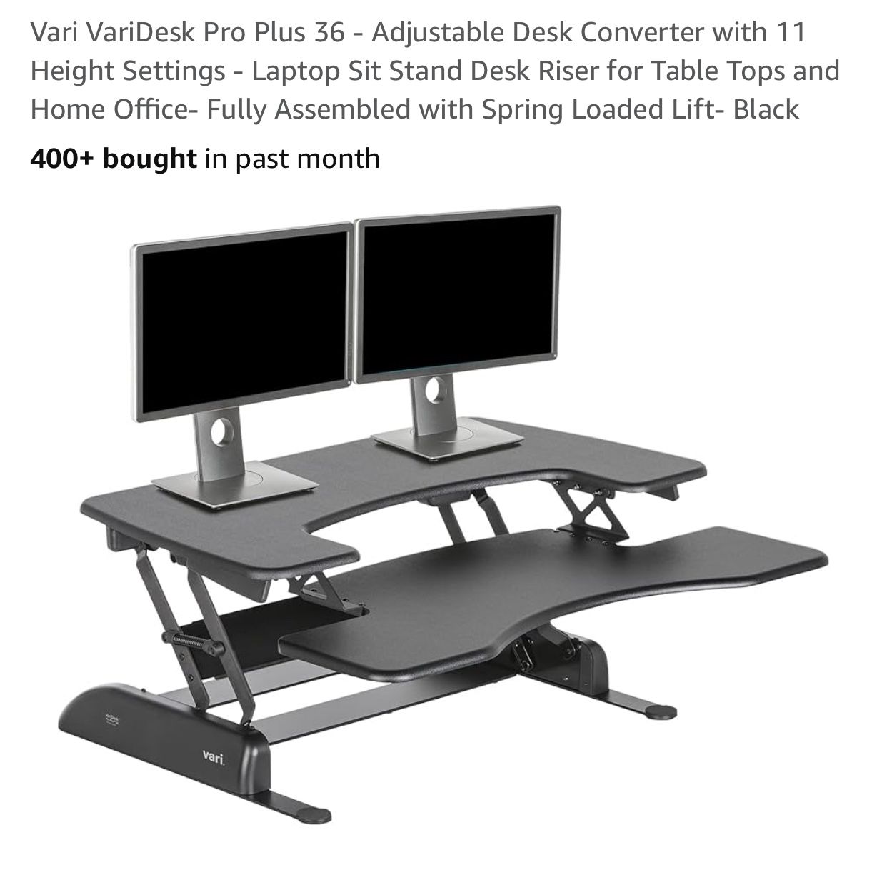 Like New VariDesk 36 TM PRO PLUS