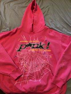 Sp5der Pink Hoodie Sweatshirt