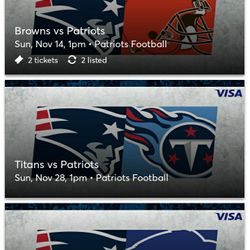 Pats Vs Browns Tickets