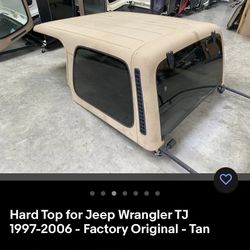 Jeep Wrangler, Tj, hard Top