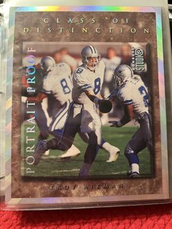 Troy Aikman 10x12 1997 Donruss Trading Cards 
