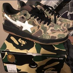 Bape ABC Camo Shoes Size 9.5
