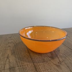 Orange Glass Bowl 