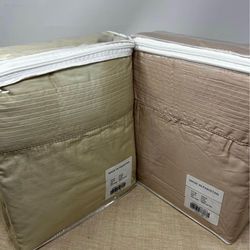 HSN Sand and Beige Queen Size Sheet Sets