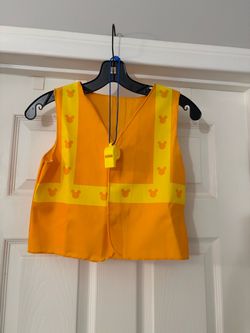 Kids Mickey Mouse Construction Vest Costume SZ 4-7