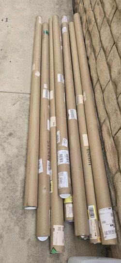 11 Heavy Duty Tube Mailers 7.5-8.5ft Used
