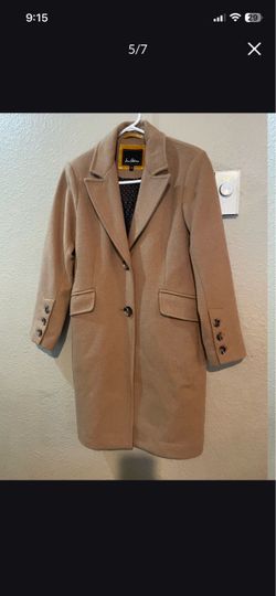 Sam Edelman Camel Wool Blend Coat size 4