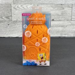 WET n' WILD new SPONGE CASE spongebob squarepant PINEAPPLE HOUSE NIB