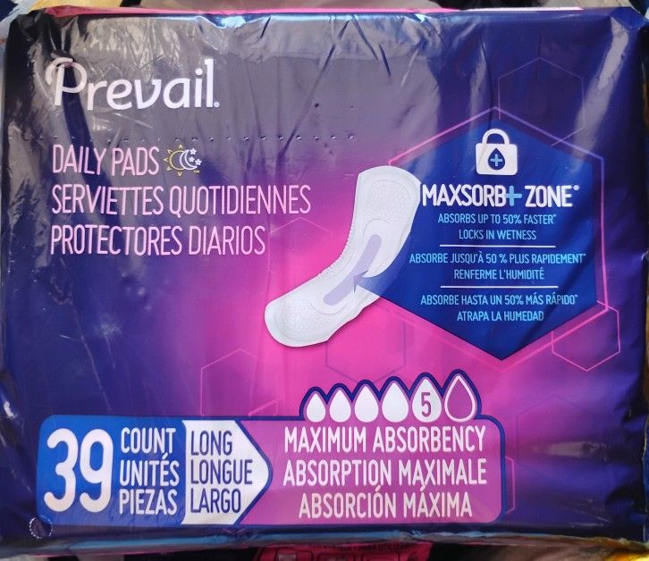 PREVAIL BLADDER LEAK PADS 
