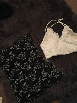 Crop top & tube shirt $5 size medium