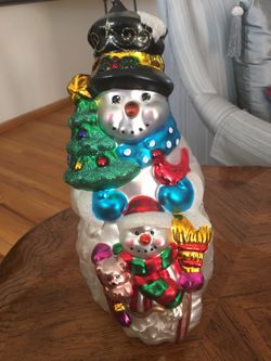 Christmas Glass Snowman