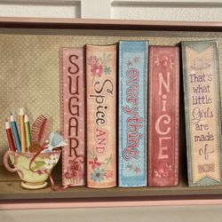 New! Beautiful Vivid Colors Girl’s Room Wall Art Decor Shadowbox