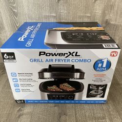 POWERXL GRILL AIR FRYER COMBO 6QT