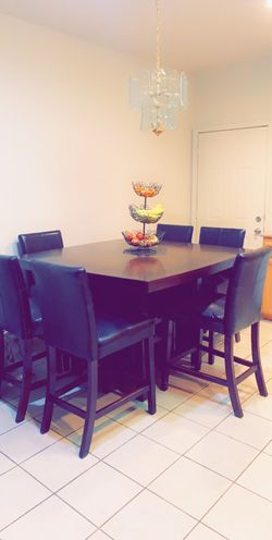 Brown Dinner table