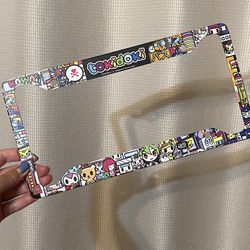 Tokidoki License Plate Cover