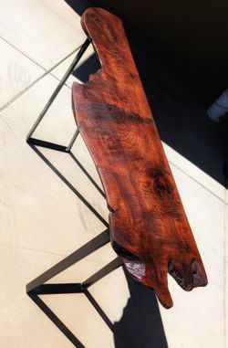 Handcrafted Live Edge Walnut Console Table