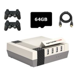 Super Console X Cube Wireless Retro TV Video Game Console Built-in 50+ Emulators 64G 33000+ Games(US Plug)