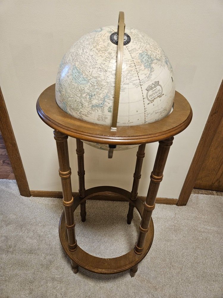 Globe on Stand - 12" Vintage
