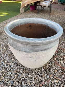 Terracotta pot, 21” high and 24” wide