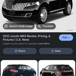 Black 2012 Lincoln Mkx 