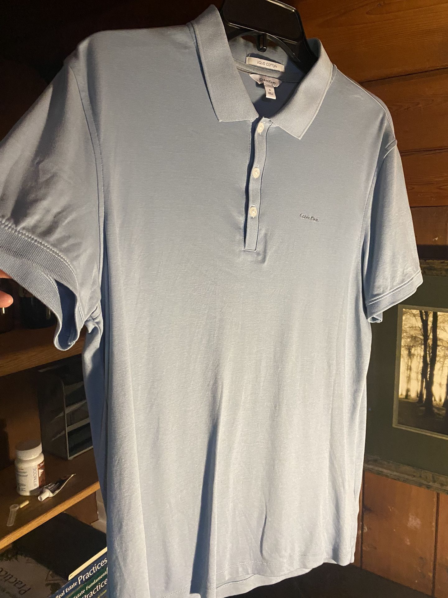 Calvin Klein Polo Shirt, Light Blue