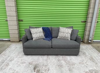 *Free Delivery* Gray Crate & Barrel Couch Sofa 3 Seater