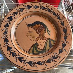 Sicilian Folk Art Ceramic Plate