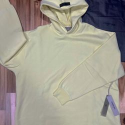Creamy Yellow Essentials Hoodie 