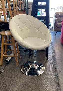 Adjustable Swivel Bar Stool Vanity Chair 