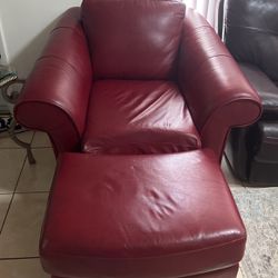 Sofa chair with foot rester (ottoman) 