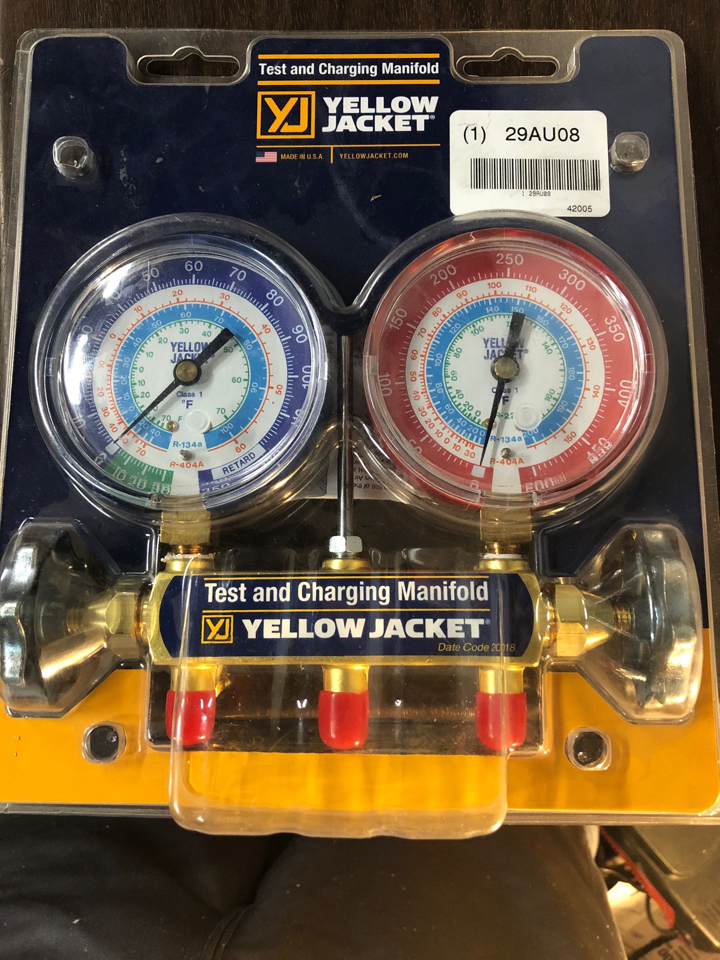Yellow jacket manifold gauge set