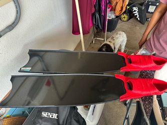 SEAC Leader Fins Freediving Fins Black Red