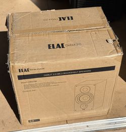 ELAC Debut 2.0 B6.2 Bookshelf Speakers, Black (Pair) - 1” Cloth Dome Tweeter & 6.5” Aramid Fiber Woofer - 2-Way Bass Reflex - Up to 35,000 Hz Response