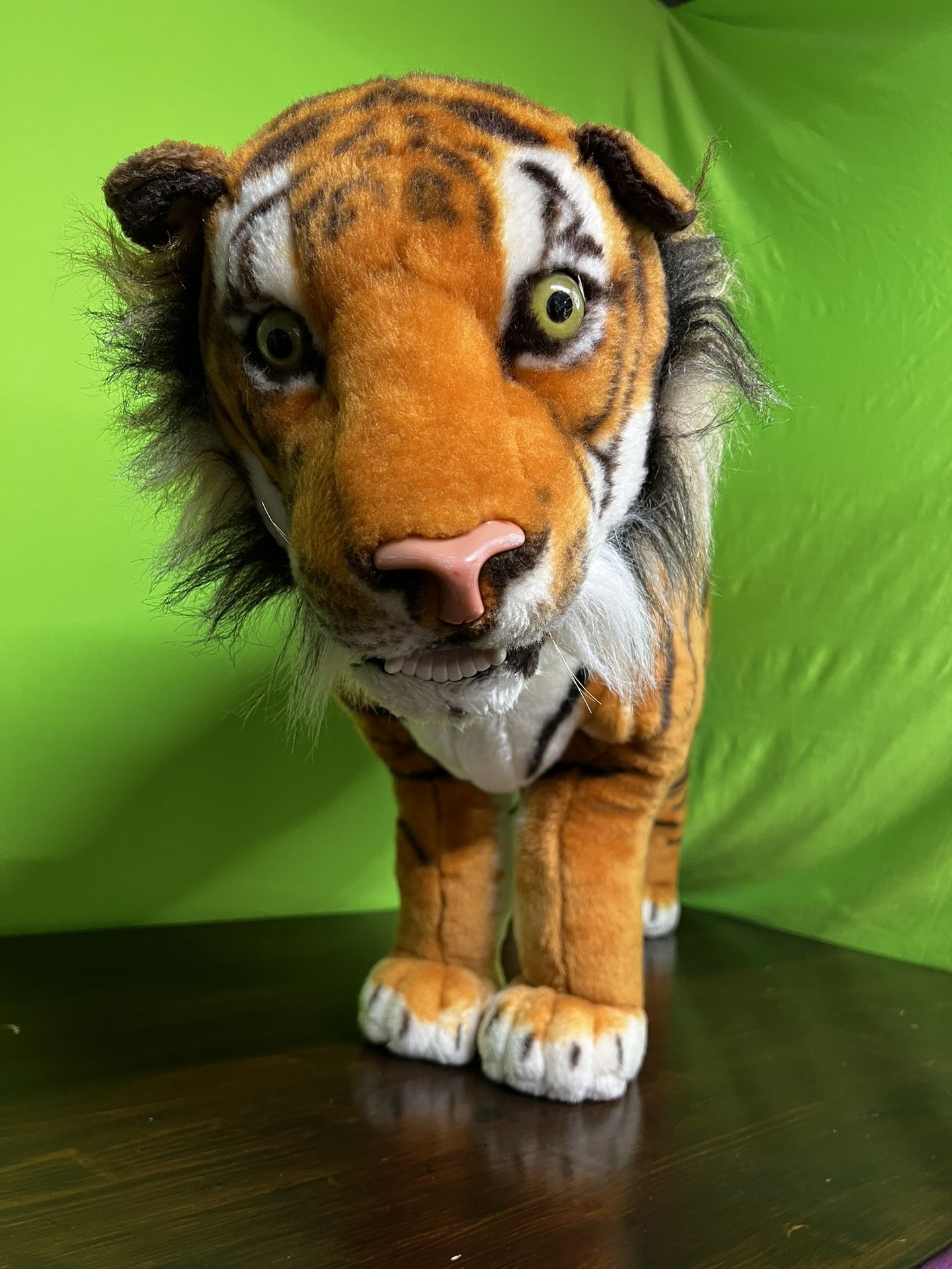Bengal Tiger Large Standing Plush Hansa Toys life like stool Retired editition