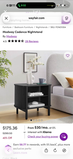 Midway Cadence Nightstand Retail $290
