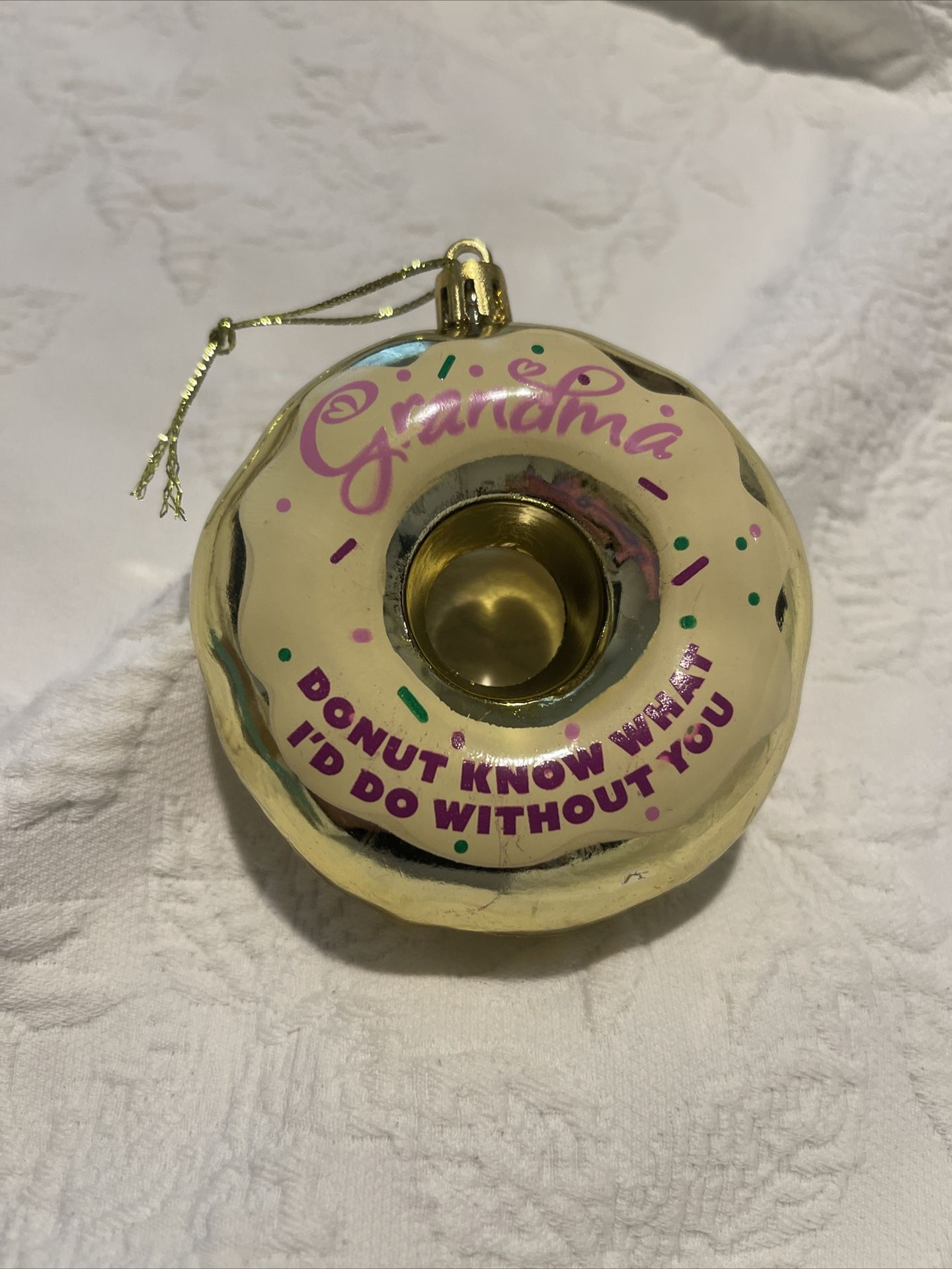 NIB Grandma Donut Plastic Ornament
