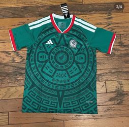 Green adidas el tri city Mexico soccer jersey