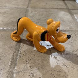 Vintage Disney Walking Pluto Porcelain Figurine