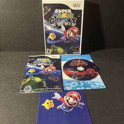 Super Mario Galaxy (Nintendo Wii Game) Complete w/ Manual & Case