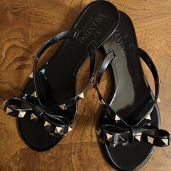 Valentino Rockstud Jelly Flats
