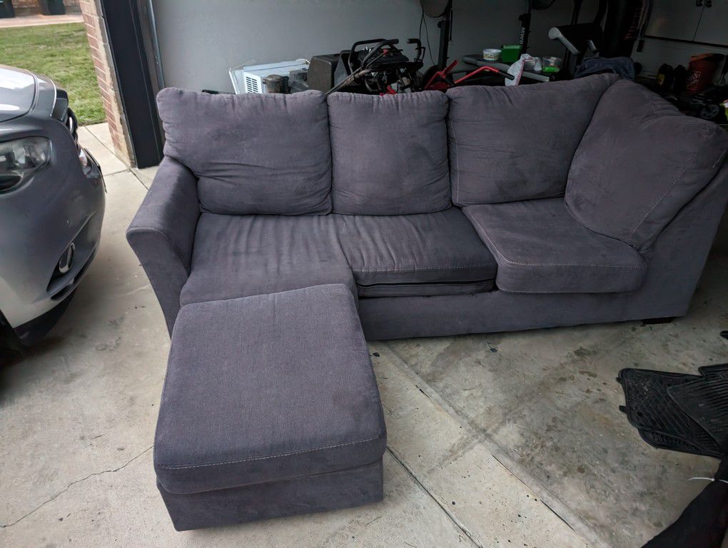 Couch  And Small Ottoman 