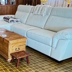 Macy's Julius II 3 Piece Sectional Sofa 114" Length Off White